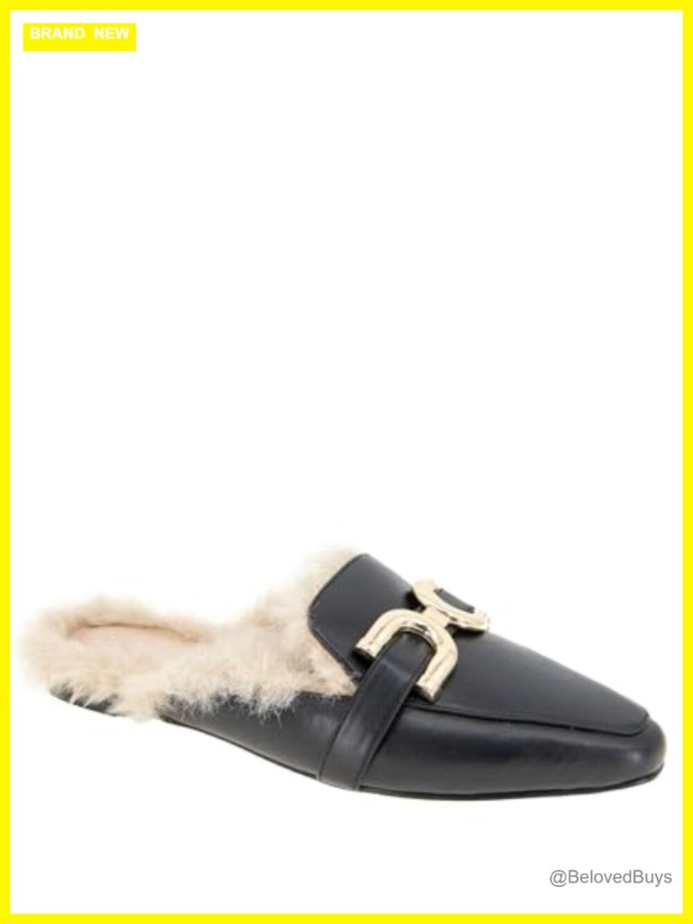 Faux Leather Pointed Toe Mules with Memory Foam Cushioned Footbed